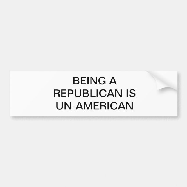 ATT VARA EN REPUBLIKAN ÄR UN-AMERIKANEN BILDEKAL (Framsidan)