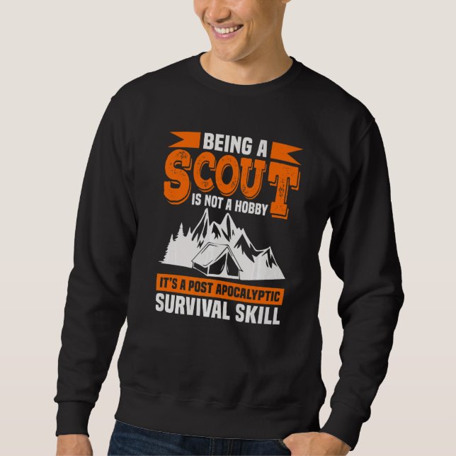 Att vara en scout är inte en Hobby-tal Lång Ärmad Tröja (Framsida)