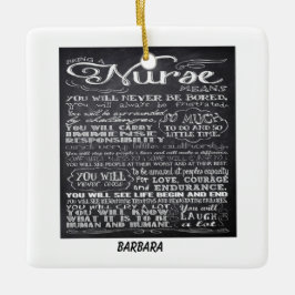 Att vara en sjuksköterska som säger ornament