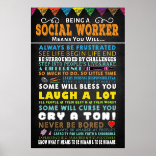 Att vara en Social-arbetare Poster