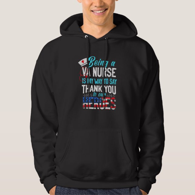 Att vara en VA-sjuksköterska är mitt sätt att säga Hoodie (Framsida)