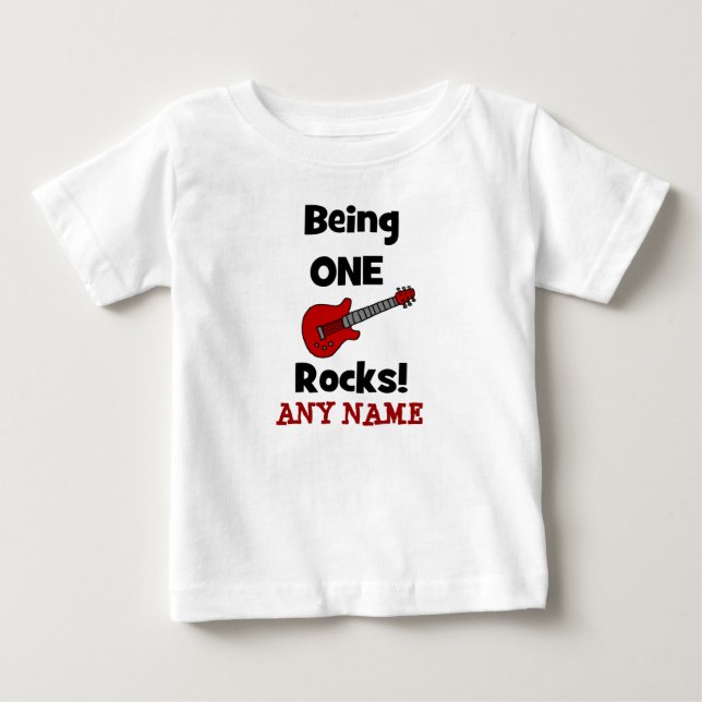 Att vara en vaggar! med gitarrskjortan eller tee shirt (Framsida)