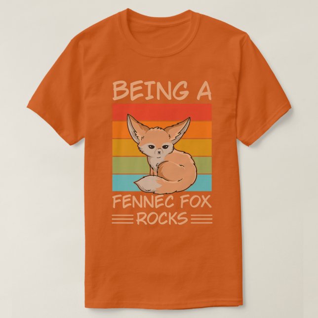 Att vara ett fennek för sten design för en Fennec  T Shirt (Design framsida)