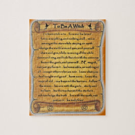 Att vara ett "Witch Pagan Puzzle" Pussel