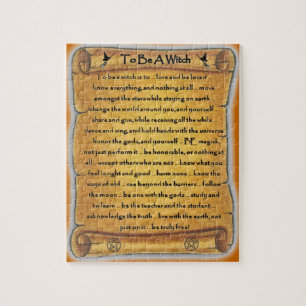 Att vara ett "Witch Pagan Puzzle" Pussel