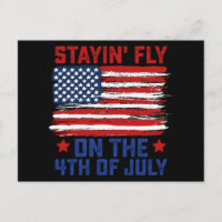 Att vara fly på den 4 juli amerikanska flaggan Usa