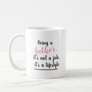 Att vara författare Det är en Rosa om arbetslivs Kaffemugg
