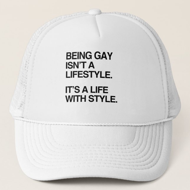 ATT VARA GAY ÄR INTE EN LIVSTYP TRUCKERKEPS (Framsida)