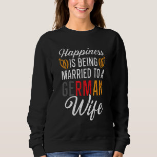 Att Vara Gift Med En Tysk Make Maka Tyskland Flagg T Shirt