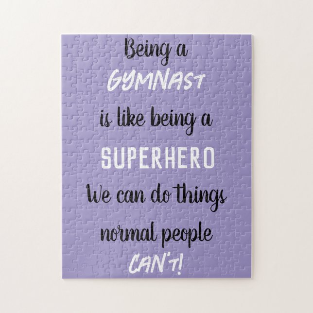 Att vara Gymnast är som att vara en superhjälte Li Pussel (Vertikal)