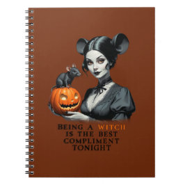 Att vara häxa är den bästa komplimangen i kväll. anteckningsbok