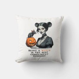 Att vara häxa är den bästa komplimangen i kväll. kudde