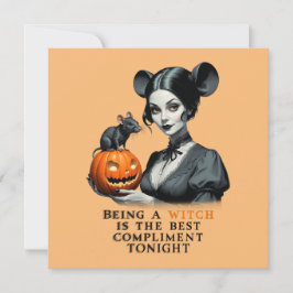 Att vara häxa är den bästa komplimangen ikväll. inbjudningar