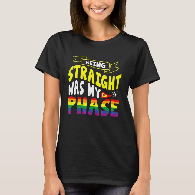 Att Vara Heterosexuell Var Min Fas Pride Månad T Shirt (Framsida)