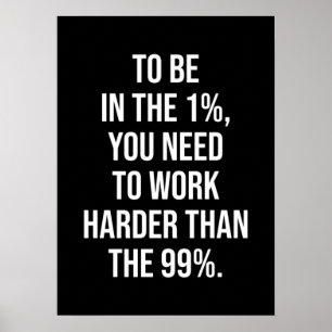 Att vara i procenten - framgångsrik motivation poster