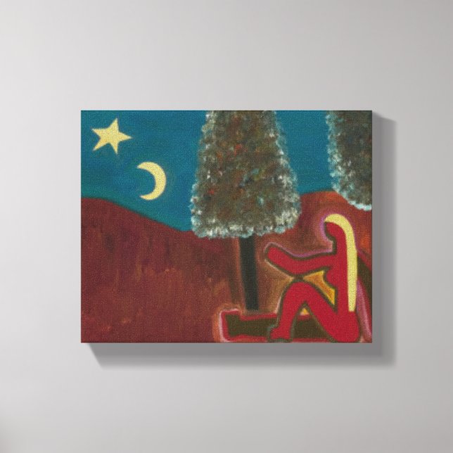 Att vara i Skottland med mina tankar 2009 Canvastryck (Framsida)