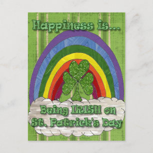 Att vara irländare på St patrick's day Vykort