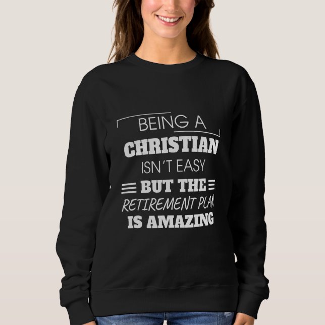 Att vara kristen är inte lätt Humor T Shirt (Framsida)