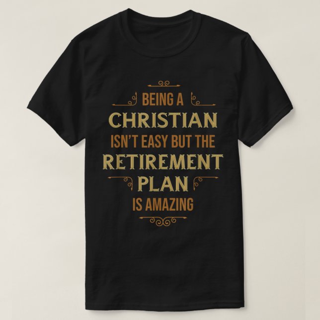 Att vara kristen är inte lätt Religiösa T Shirt (Design framsida)