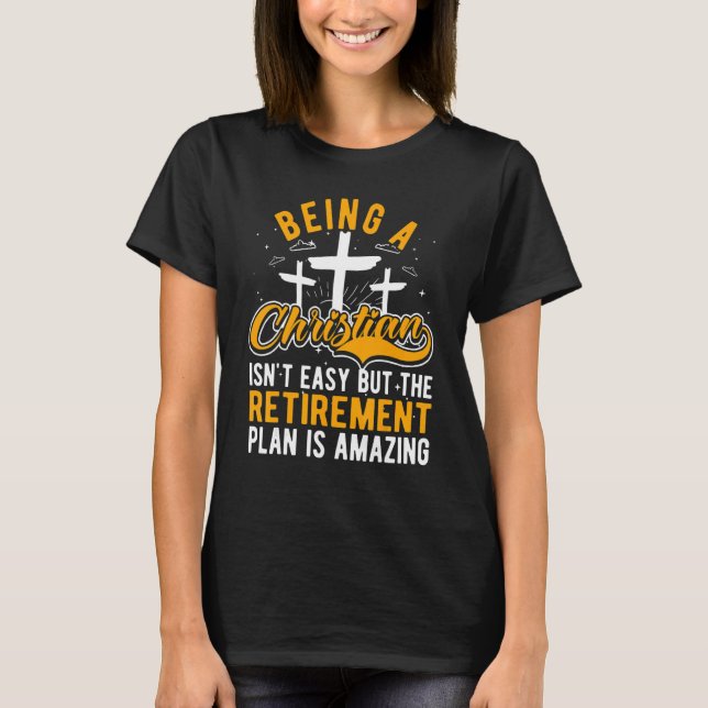 Att vara kristen är inte lätt.. t shirt (Framsida)