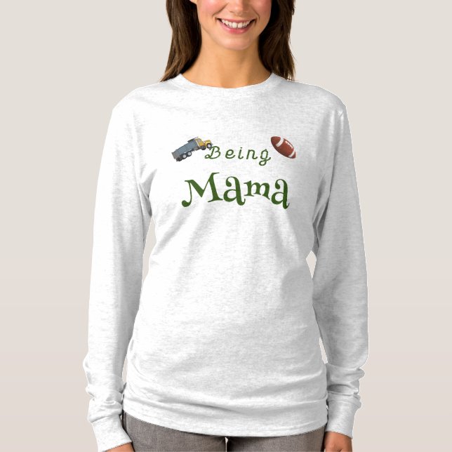 Att vara Mamma Anpassade T Shirt (Framsida)