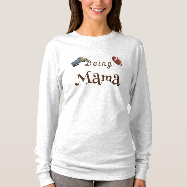 Att vara Mamma Anpassade T Shirt (Framsida)