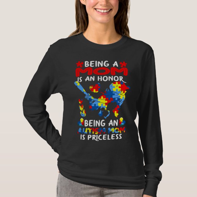 Att vara Mamma är en ära att vara en autism T Shirt (Framsida)
