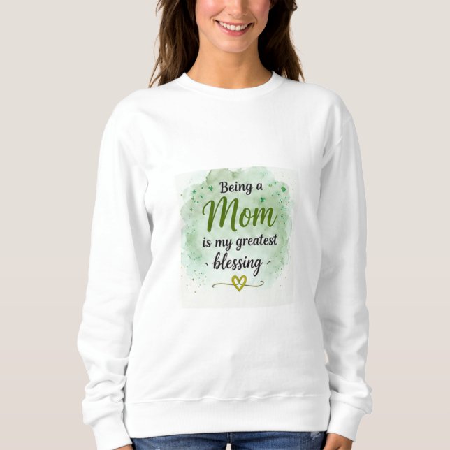 Att vara mamma är min största välsignelse t shirt (Framsida)