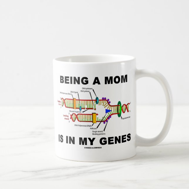 Att vara Mamma finns i mina gener (DNA-replikering Kaffemugg (Höger)