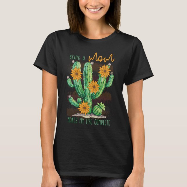 Att vara mamma gör mitt liv komplett  t shirt (Framsida)