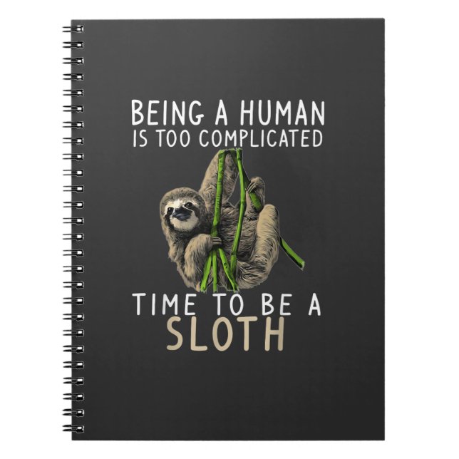 Att Vara Människa Är För Komplicerat Tid Att Vara  Anteckningsbok (Framsidan)