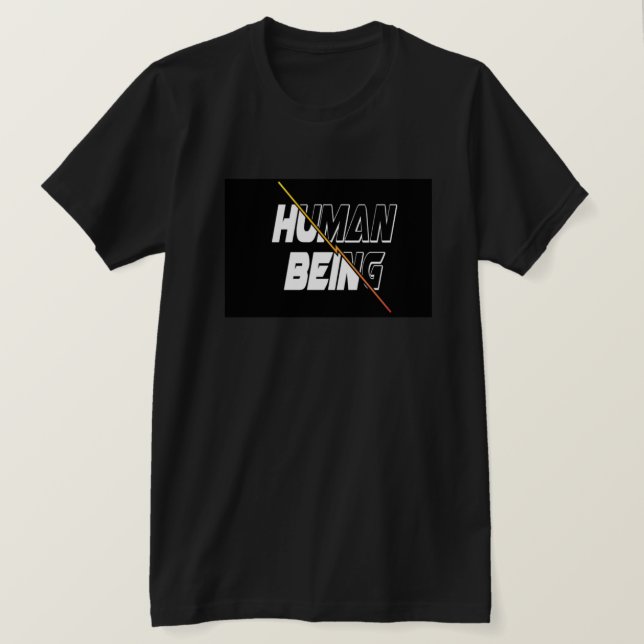 Att vara människa t-shirt design (Design framsida)