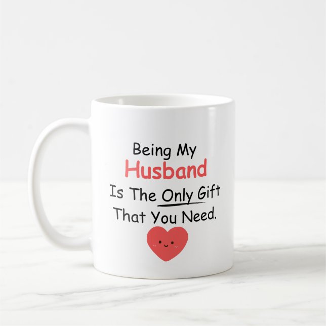 Att vara min Make är den enda gåva ni behöver Kaffemugg (Vänster)