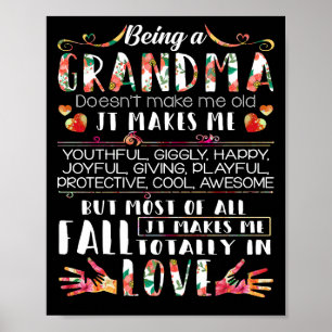 Att vara mormor gör mig inte gammal, det gör mig poster