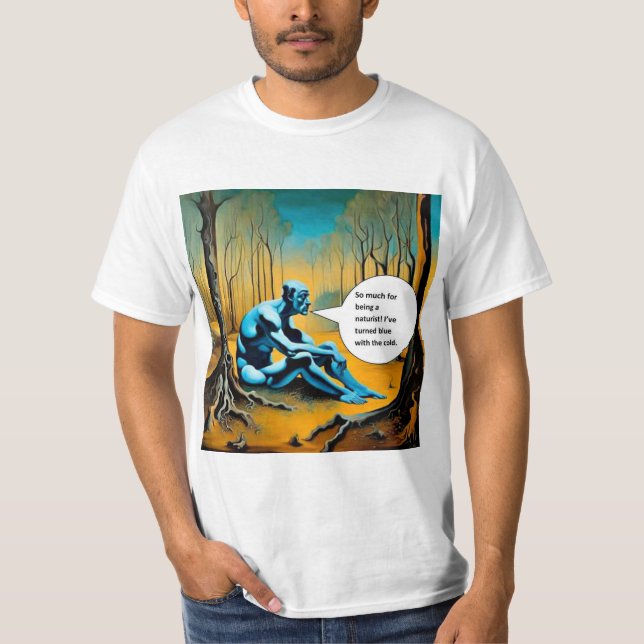 Att vara naturist t shirt (Framsida)