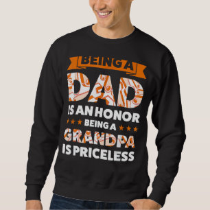 Att vara Pappa är en ära att vara farfar-familj Lång Ärmad Tröja