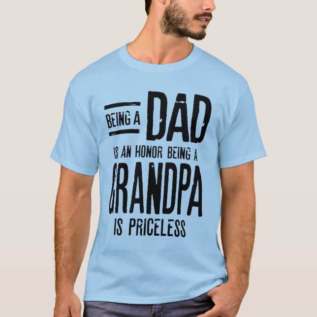 Att vara Pappa är en ära att vara morfar T Shirt (Framsida)