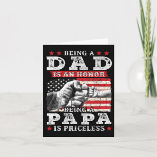 Att vara pappa är en ära Att vara Papa är ovärderl Kort