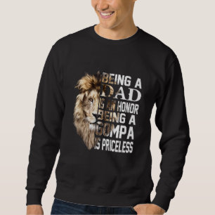 Att vara Pappa är en heder som Gompa är ovärderlig Lång Ärmad Tröja