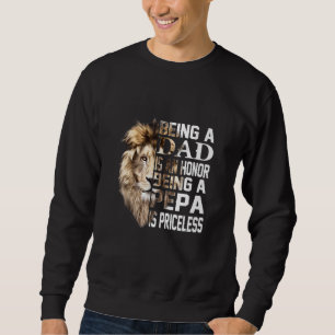 Att vara Pappa är en hedersrelaterad pepa är ovärd Lång Ärmad Tröja