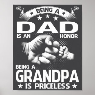 Att Vara Pappa Är En Hederssak Att Vara Farfar Är  Poster