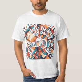 "Att vara pappa Baddy" Chopper-pappa Geometric T Shirt