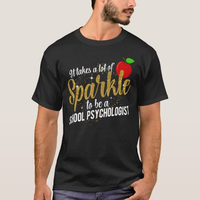 Att vara psykolog i skolan Psych-lärlingar T Shirt (Framsida)
