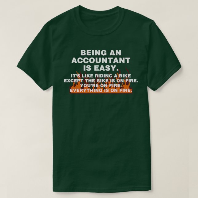 Att vara revisor är enkelt 2 t shirt (Design framsida)