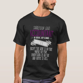 Att vara revisor är enkla citattecken t shirt