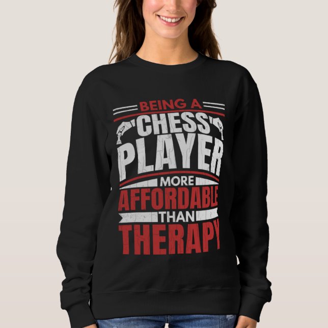 Att Vara Schackspelare Är Terapi  Sportcoach Grafi T Shirt (Framsida)