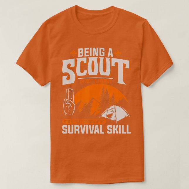 Att vara scout är inte en Hobby Boys Girls. T Shirt (Design framsida)
