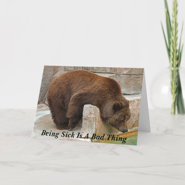 Att vara sjukt är en dåligasak kort (Framsida)