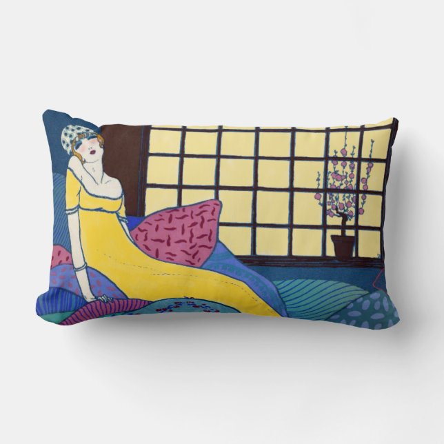 Att vara slö på henne kudder lumbarkudde (Framsida)