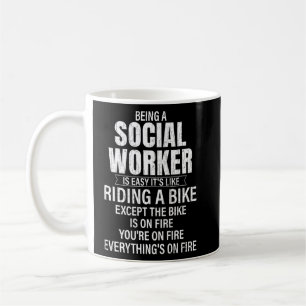 Att vara Social-arbetare är en enkel Social-arbets Kaffemugg